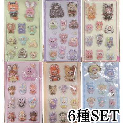 <一組6張> Samuel 軟萌3D貼紙