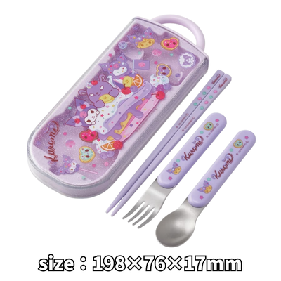 [Kuromi] Sanrio Fancy Trio Cutlery Set