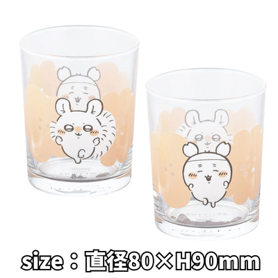 [Pink] Chiikawa Glass Tumbler Happy Blossom