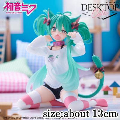 Hatsune Miku Desktop Cute Figure ~Cat Ear T-Shirt Ver.~