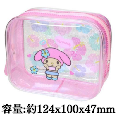 [My Melody] Sanrio (Suntan Series) Glittery Clear Pouch