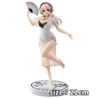 Super Sonico Trio-Try-iT Figure: White Chinese Dress Ver.