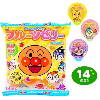 ■ Anpanman Fruit Jelly (14-Piece Pack) [Best Before: August 2026]