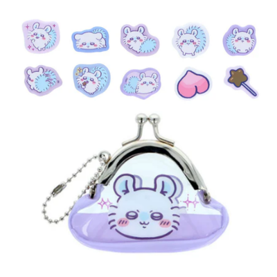 [Flying Squirrel] Chiikawa Flake Stickers with Petit Purse
