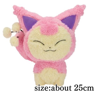 [Skitty] Pokémon "Mofugutto" Heartwarming & Soothing Plush Toy — Skitty & Rowlet —