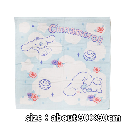 【Cinnamoroll】Sanrio Fluffy Blue After-Bath Towel