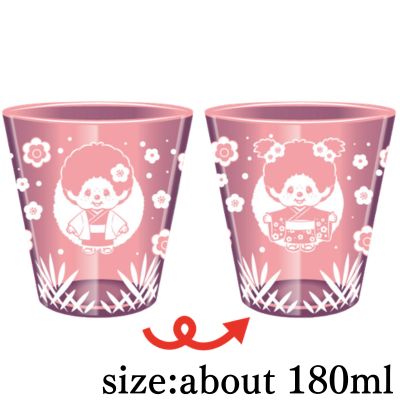 [Pink] Monchhichi Kiriko Glass
