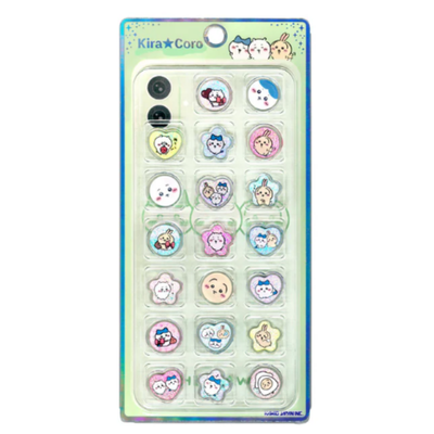 【Three Characters MIX】Chiikawa KIRACORO Pebble Stickers