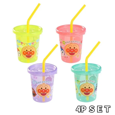 Anpanman Straw Cups S 180ml – Set of 4