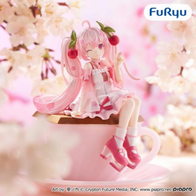 Hatsune Miku Noodle Stopper Figure - Sakura Miku 2025 (Wink) - *Box Damage*
