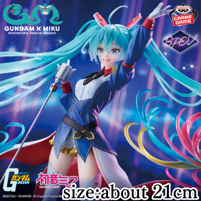Gundam 45th Anniversary × Hatsune Miku BANPRESTO EVOLVE - GUNDAM Collaboration Figure *Box Damage*