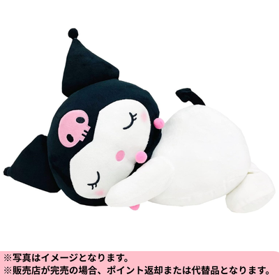 ◆Sanrio Kuromi Marshmallow-Soft Body Pillow (Approx. 45cm) *Shipping will be at a later date; delivery date and time cannot be specified.