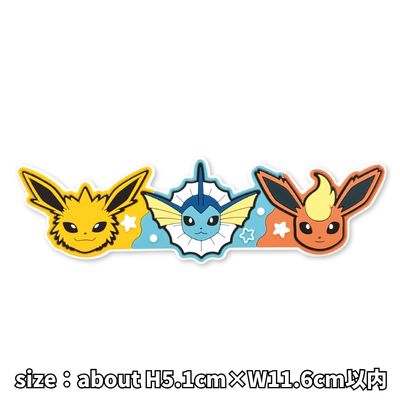【Jolteon, Vaporeon & Flareon】Pokémon Large Cord Clip