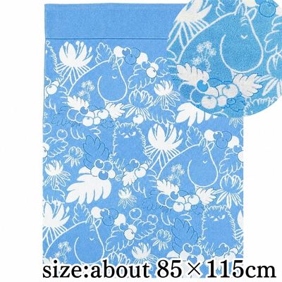 [Nature Blue] Moomin Nap Blanket