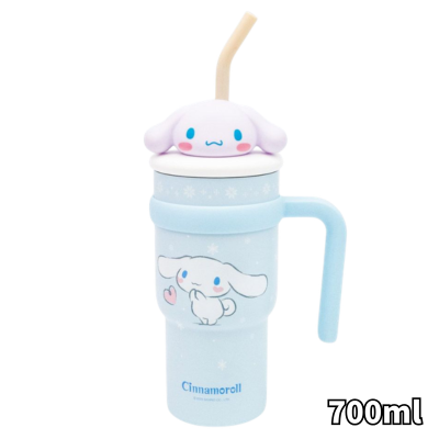 [Cinnamoroll] Mascot Tumbler with Handle 700 ml (For Cold Drinks Only)