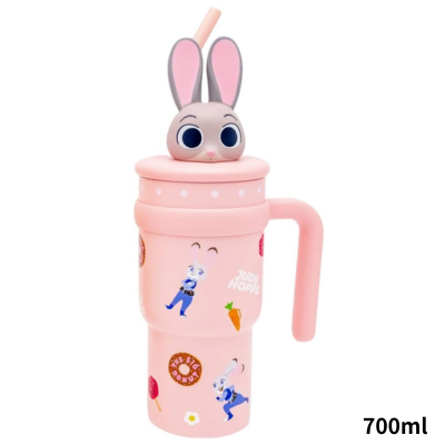 ◆ [Judy] Zootopia Cold-Only Tumbler with Mascot & Handle (700ml) *Shipped separately at a later date; delivery date/time cannot be specified.