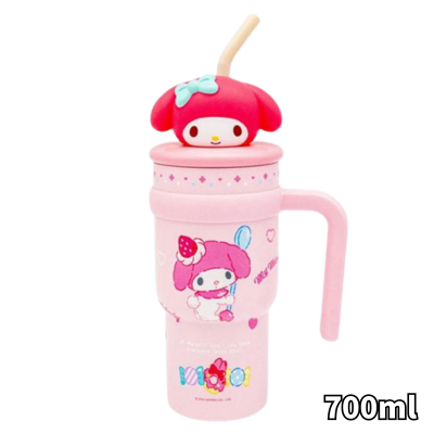 [My Melody] Cold-Only Tumbler with Mascot & Handle (700ml)