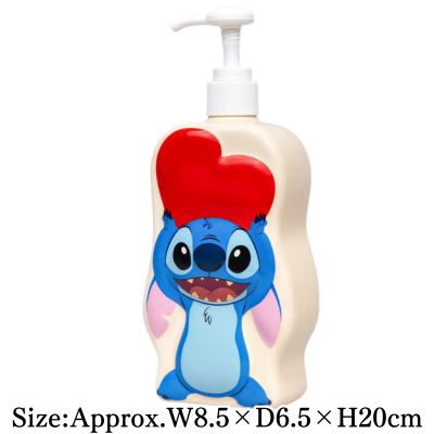 【Red】Disney Stitch Together with Hearts Soap Dispenser