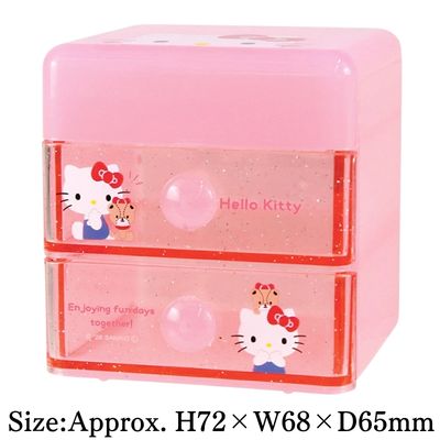 [Hello Kitty] Sanrio Characters Mini 2-Tier Chest