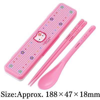 [Hello Kitty] Sanrio Silent Cutlery Set (Spoon & Chopsticks)