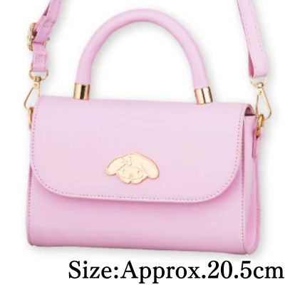 【My Melody】My Melody ♡ Kuromi Pastel Color Shoulder Plate Bag with Handle and Long Strap