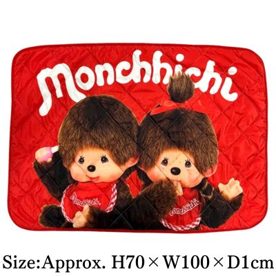【Red】Monchhichi Quilted Blanket