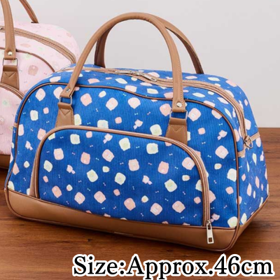【Blue】Sumikko Gurashi At-Home Bear Cafe Corduroy Boston Bag