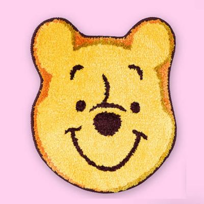 【Winnie the Pooh】Disney Characters Face Tufted Mat