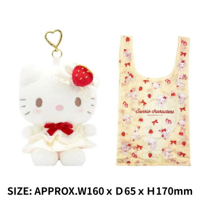 [Hello Kitty] Sanrio Strawberry Shortcake Plush Eco Bag