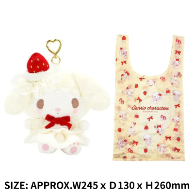 [My Melody] Sanrio Strawberry Shortcake Plush Eco Bag