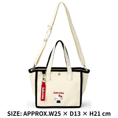 ◆ Sanrio 2-Way Mini Tote Bag – Hello Kitty *Ships at a later date. Delivery date and time cannot be specified.