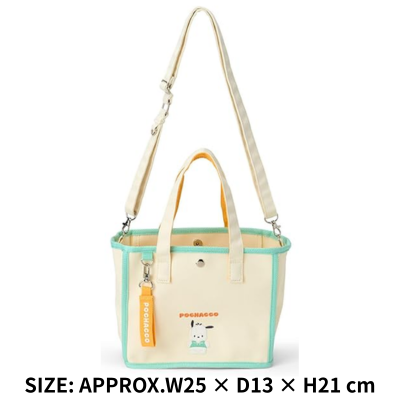 ◆ Sanrio 2-Way Mini Tote Bag – Pochacco *Ships at a later date. Delivery date and time cannot be specified.