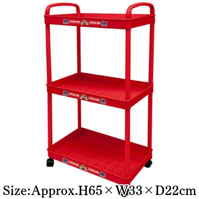 [Red] Juggler 3-Tier Castered Wagon