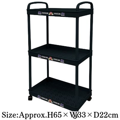 [Black] Juggler 3-Tier Castered Wagon