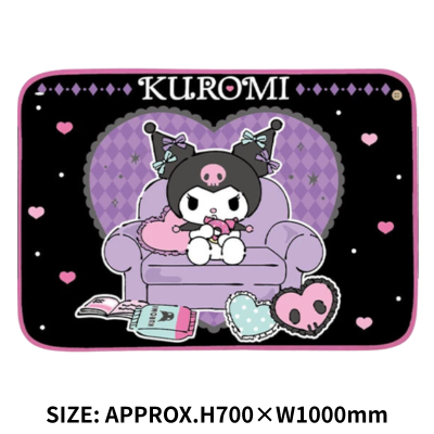 [Kuromi] Sanrio Characters Fluffy Blanket