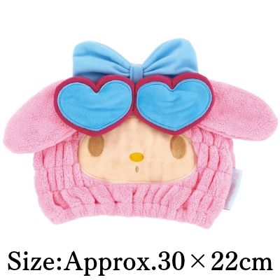 ◇★Early-Month Exclusive★ [Suntanned My Melody] Sanrio Towel Cap *Direct shipment; delivery date/time cannot be specified
