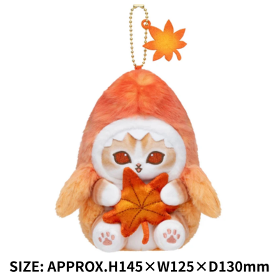 ◆ mofusand Pote Pote Shark Cat Mascot (Autumn Maple Color) ※Ships at a later date. Delivery date/time cannot be specified.