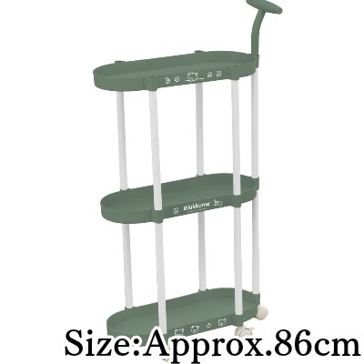 【Green】Rilakkuma BASIC RILAKKUMA 3-Tier Wagon with Handle
