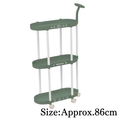 【Green】Rilakkuma BASIC RILAKKUMA 3-Tier Wagon with Handle