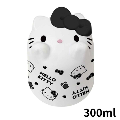 【Black】Sanrio Hello Kitty Bottom Face Cup